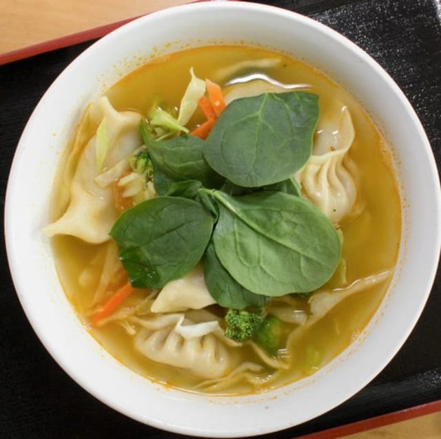 Dinner Momo Soup.