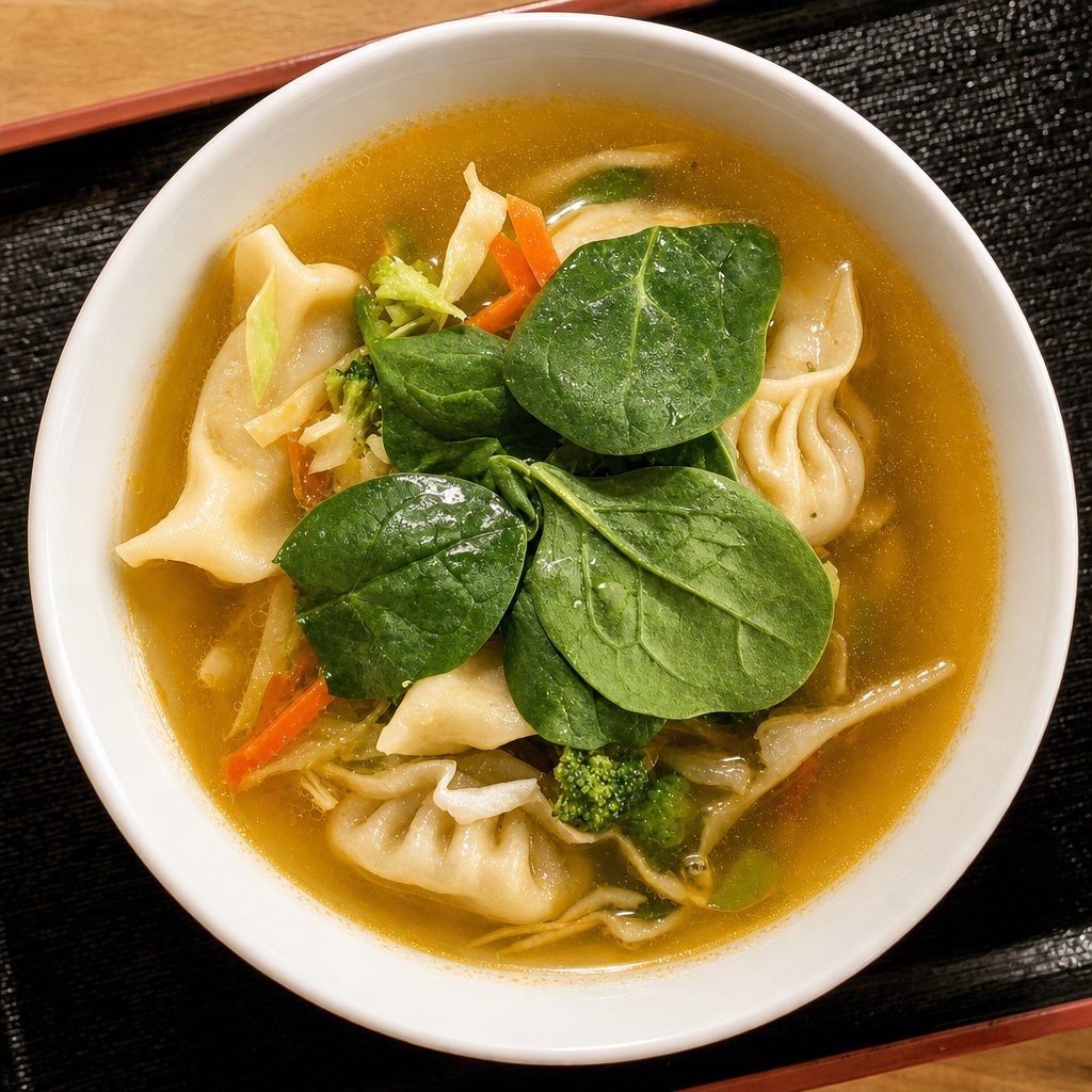 Dinner Momo Soup.